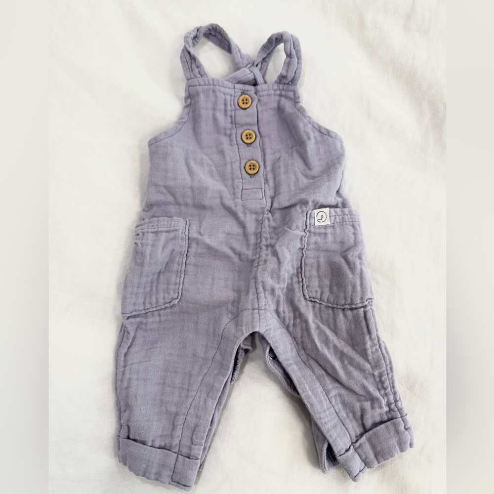 Organic Lavender Baby Overalls